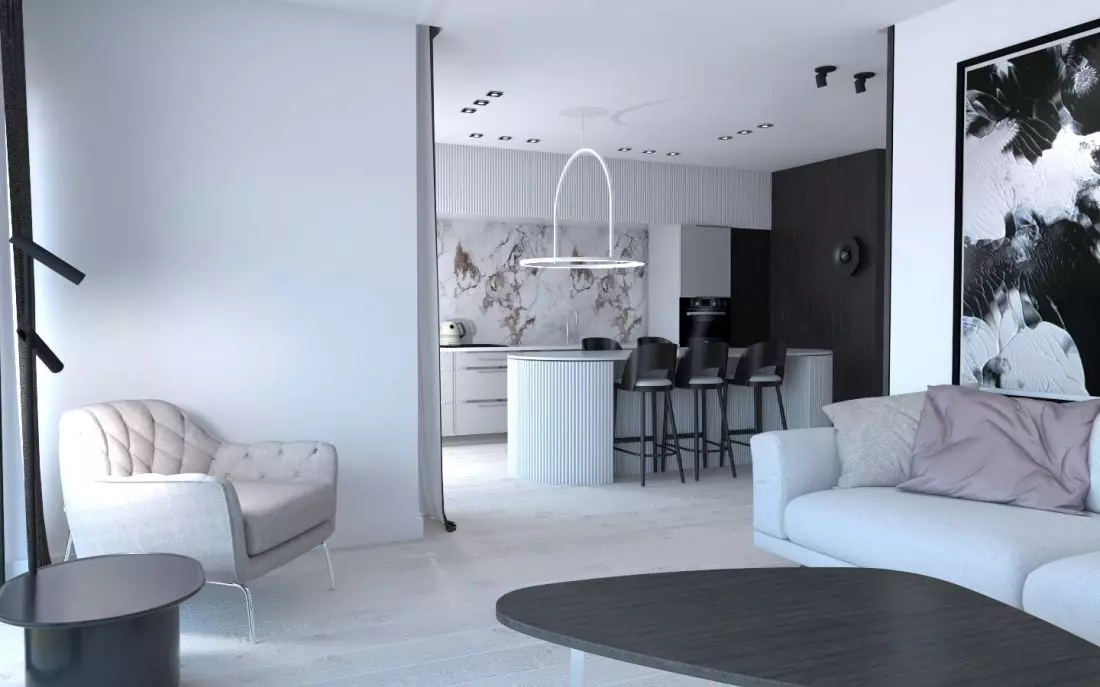 Wnętrze apartamentu
w Poznaniu