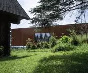 architecture hides among the greenery
