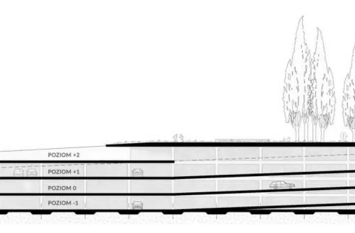 1st prize, proj.: the team of ARPA Architektoniczna Pracownia Autorska Jerzy Gurawski and SKI Studio Błażej Szurkowski