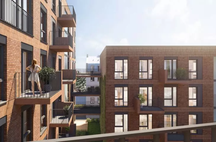 residential segments will be connected by balconies-arches