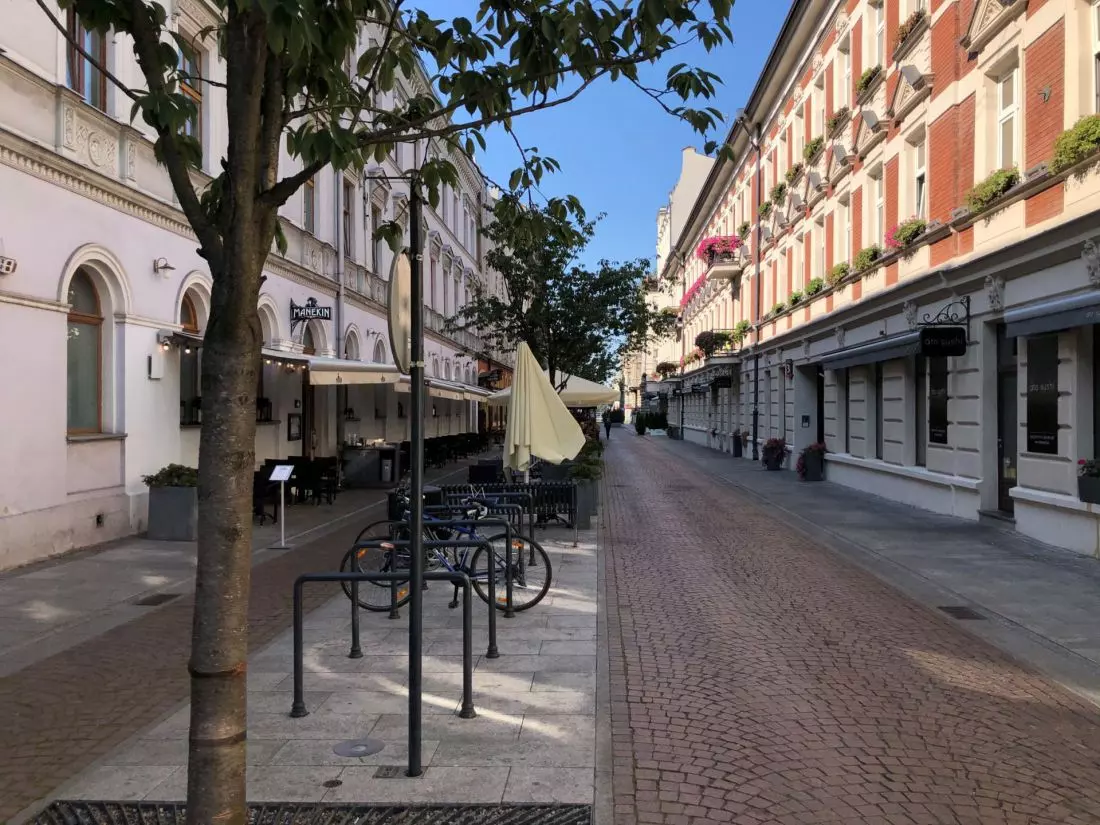 przebudowany odcinek
ulicy 6 sierpnia