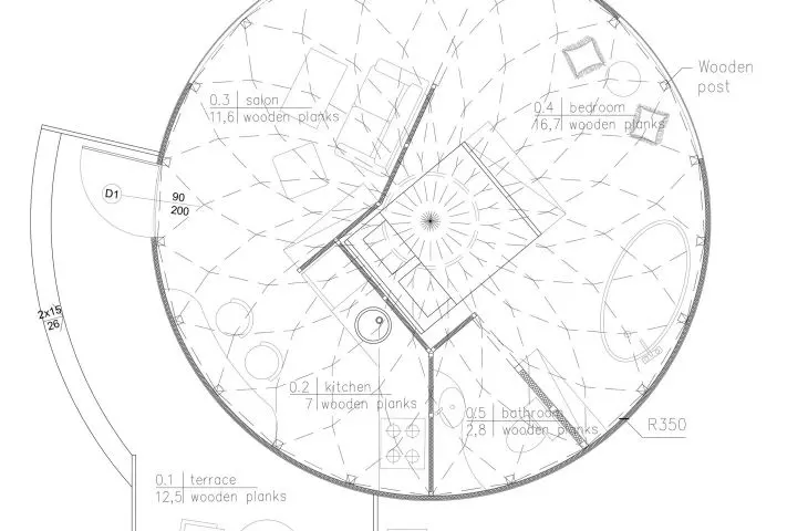 Domek standard, rzut 