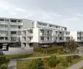 Multi-family building in Poznań, garden