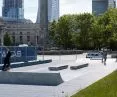 Część Skweru przeznaczona jest na skatepark