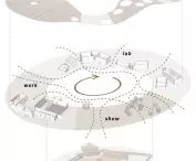 Axonometry of the project entitled 