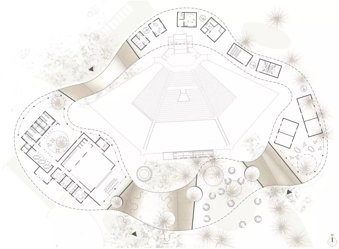 Rzut projektu „Ring
of activity”