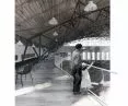 Interior of the aeroclub hangar