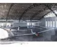 Interior of the aircraft hangar