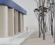 Pawilon w parku Skaryszewskim, makieta