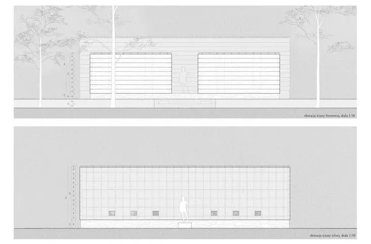 Pawilon, elewacje