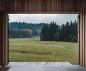 Studio in the Low Beskids, view of the plot of land