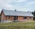 The building has a gabled roof 