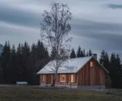 Studio in the Low Beskids, evening