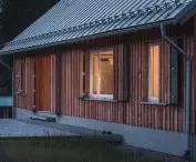 Studio, wooden facade 