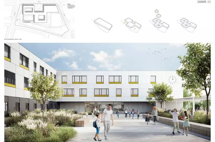 2nd place, proj.: Artur Jasinski i Wspólnicy Biuro Architektoniczne, GSBK Biuro Konstrukcyjne and BFM Projekt