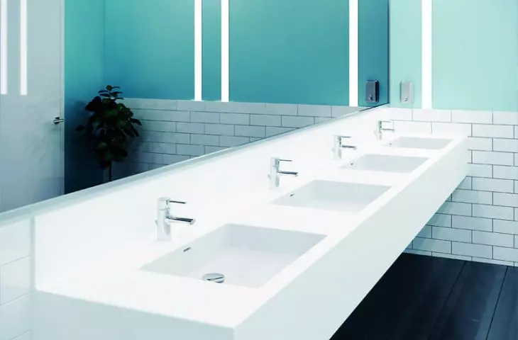 Laufen Bespoke line of products made from Solid Surface material