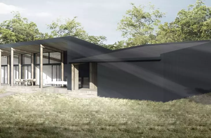 The structure of the facility is made of steel