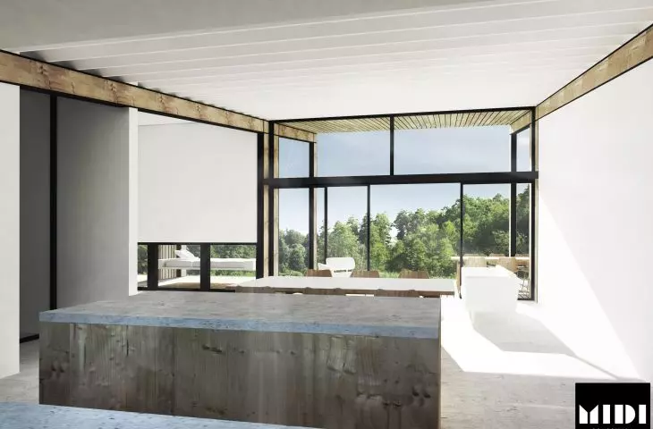 Interior of a single-storey house