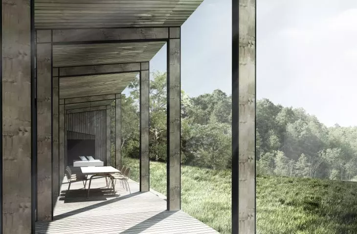 Terrace of the house