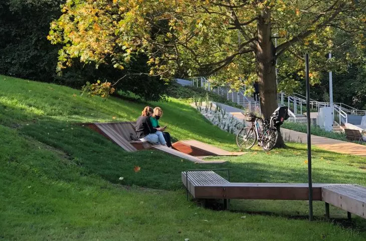 Places of recreation in the Central Park in Gdynia
