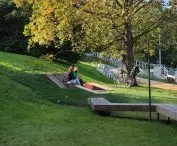Places of recreation in the Central Park in Gdynia