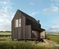 wooden summer house will be founded on poles