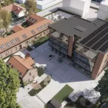 Wizualizacje kompleksów biurowych z lotu ptaka