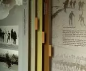 Sliding panels on display at the Krasnik Museum