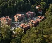 Oliva Koncept development seen from a bird's eye view