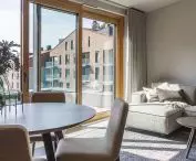 Living room in the show apartment