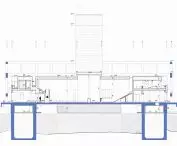 Cross-section A of the monastery