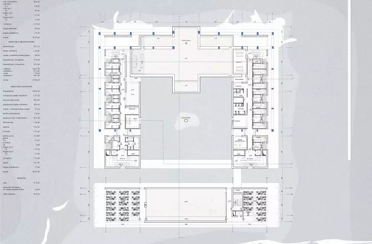 First floor plan of the monastery