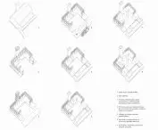 Design diagrams of the monastery