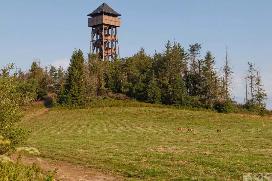 wieża widokowa na Lubaniu