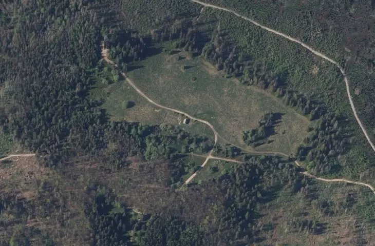 orthophotomap of the area