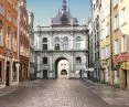 wizualizacja, widok na Złotą Bramę