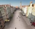 wizualizacja, widok na ulicę Długą