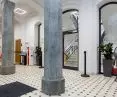 Restored interior of one of the buildings on Lastadia Street in Gdansk, Poland