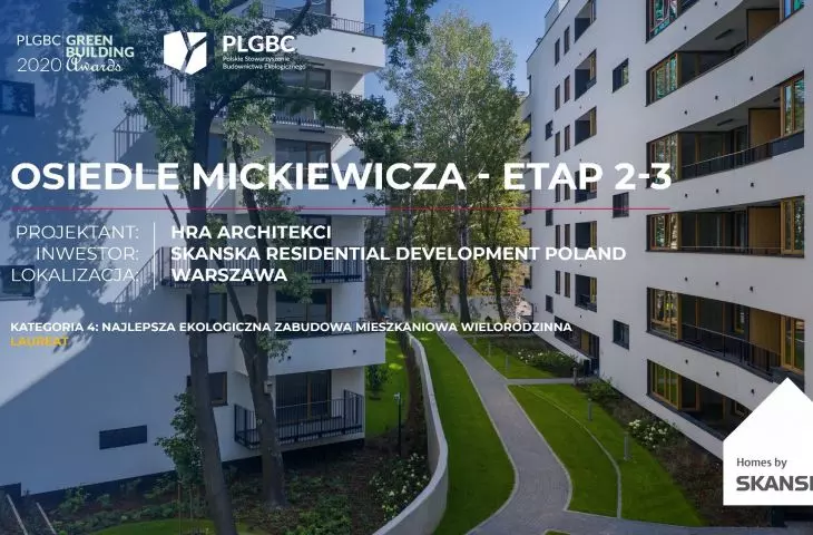 Kategoria 4 — Najlepsza ekologiczna zabudowa mieszkaniowa wielorodzinna