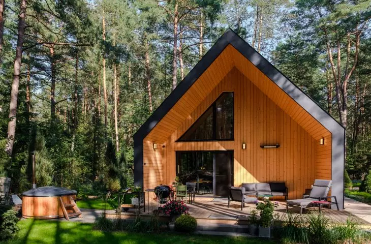 łączna powierzchnia użytkowa domu to około 110 m²