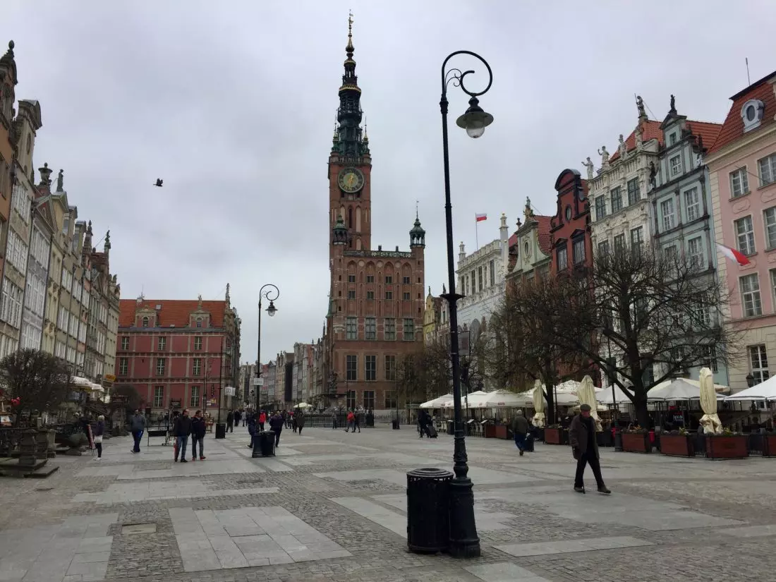 widok na Ratusz Głównego Miasta