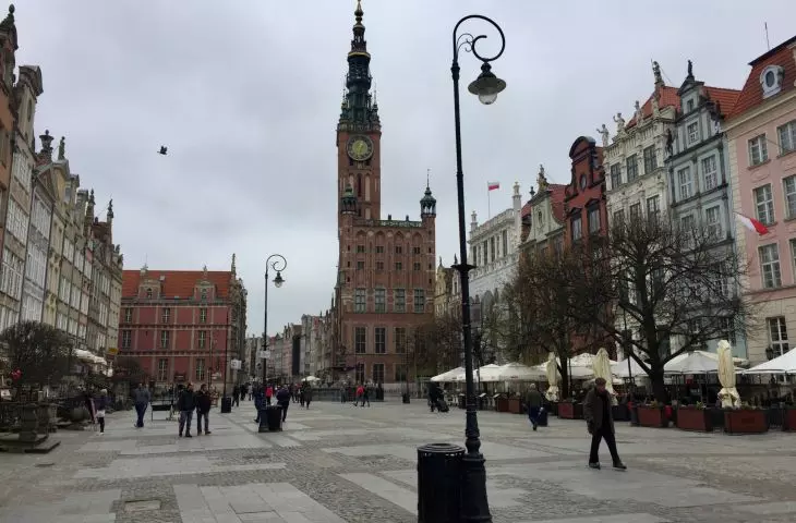 widok na Ratusz Głównego Miasta