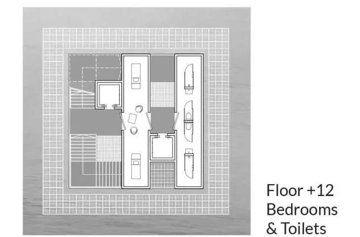 Salinarium, 12th floor plan