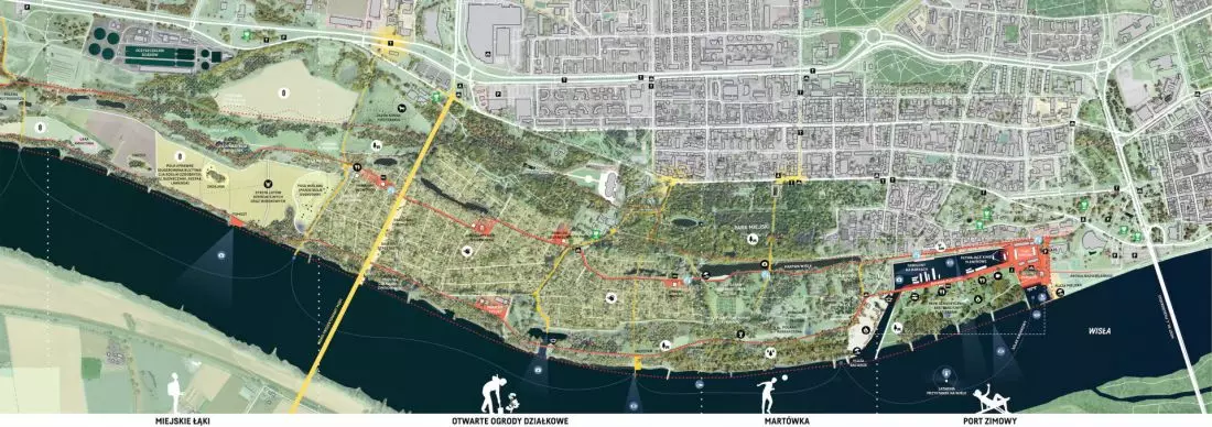 plan zagospodarowania
terenu (Port Zimowy)