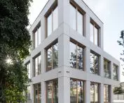 Corner of EXG building in Częstochowa, photo by Tomasz Zakrzewski/archifolio