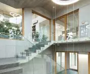 Interior staircase in the EXG building in Częstochowa, photo by Tomasz Zakrzewski/archifolio