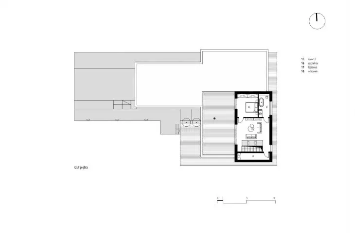 House on the Slope, 1st floor plan