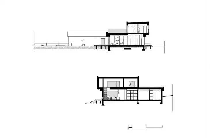 House on the Slope, cross sections