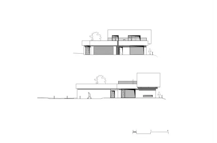 House on the Slope, elevations
