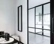 House on the Slope, contrast of white and black